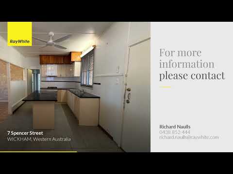 7 Spencer Street, Wickham, WA 6720, 3房, 1浴, House