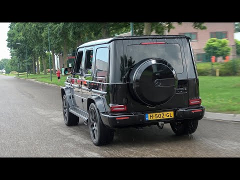 Mercedes G63 AMG with AKRAPOVIC Exhaust - Revs, Crackles, Accelerations!
