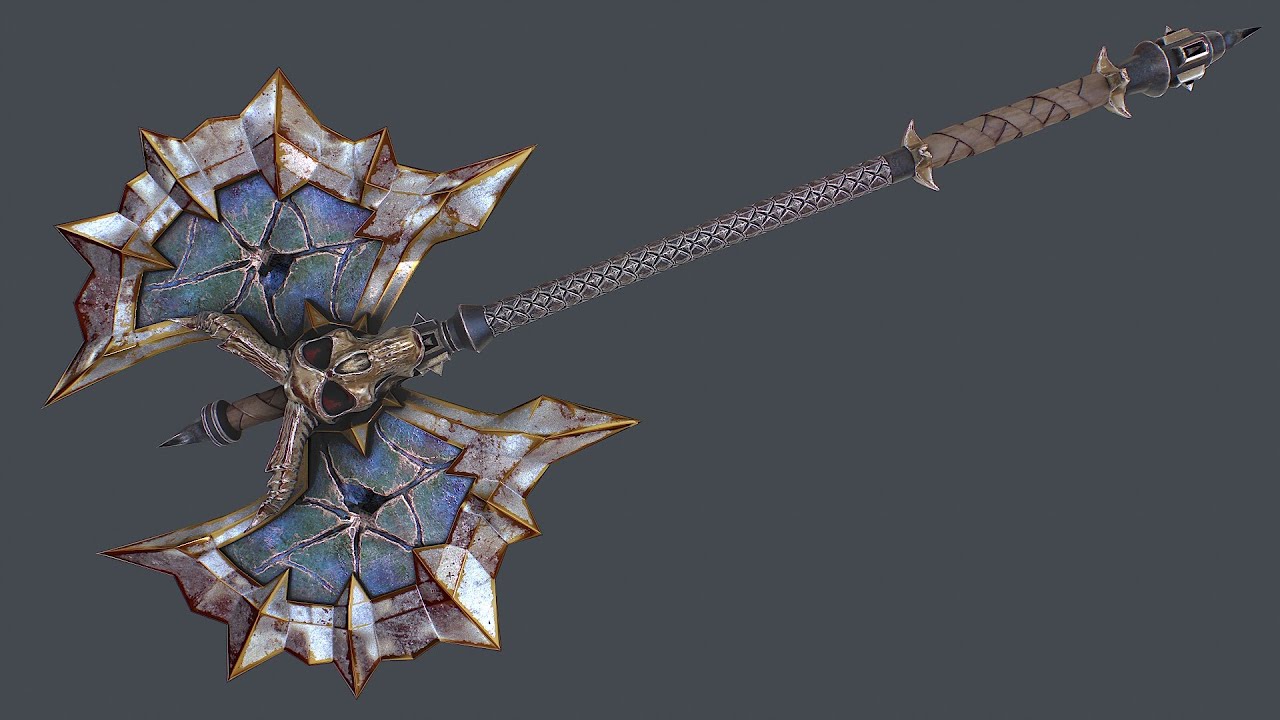 Fantasy axe 2 3D Model