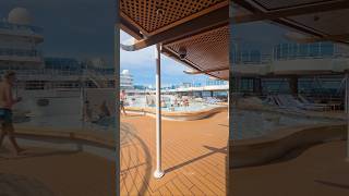 Pool Deck on Royal Princess Cruise #royalprincesspooldeck #royalprincesscruise #cruisepooldeck