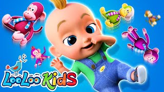 𝑵𝑬𝑾 Five Little Monkeys - S3EP41 Kindergarten Fun  | LooLoo Kids Songs for Kids