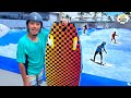 Ryan Surfs On A Giant Wave Pool
