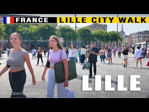🇫🇷LILLE WALKING TOUR 4K -"Explore Lille: A Stunning Walk Through France's Hidden Gem! 🇫🇷✨"