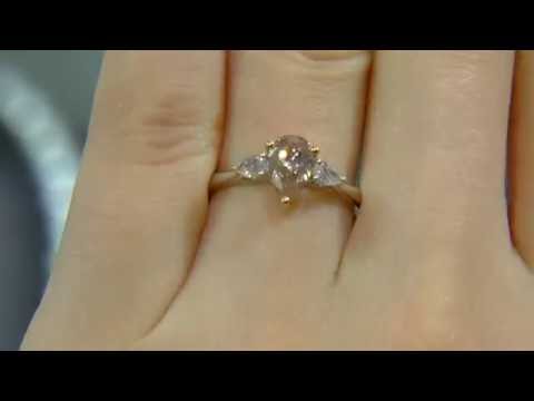 0.85ct Pink Diamond Engagement Ring MD026
