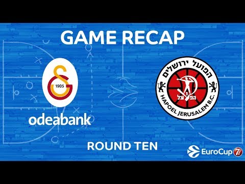 Highlights: Galatasaray Odeabank Istanbul - Hapoel Yahav Bank Jerusalem
