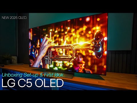 NEW 2025 LG evo C5 OLED 4K TV Unboxing Set-up & First Impressions