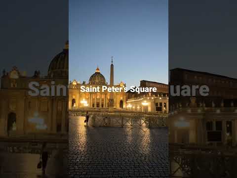 Rome, Italy 🇮🇹 2022 [4K-UHD] Summer ☀️ Walking Tour: Saint Peter’s Square #shorts