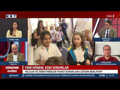 Eğitim-İş Genel Başkanı Kadem Özbay - Okullarda Artan Şiddet - Gündeme Doğru - KRT TV | EĞİTİM İŞ