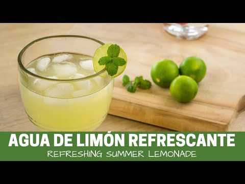 LIMONADA O AGUA DE LIMÓN REFRESCANTE – REFRESHING SUMMER LEMONADE.