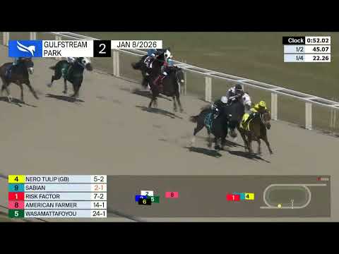 Gulfstream Park January 8, 2026 Race 2