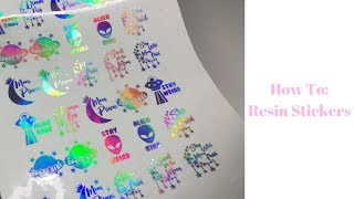 How To: Resin Stickers | Resin for Beginners | Sweet Art Crafts