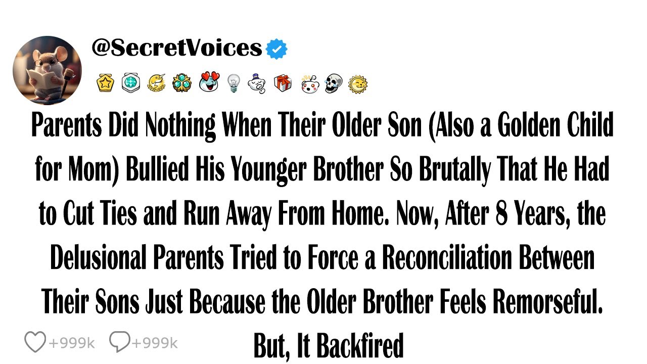 Parents Did Nothing When Their Older Son Bullied His Younger Brother (Also a Golden Child for Mom...