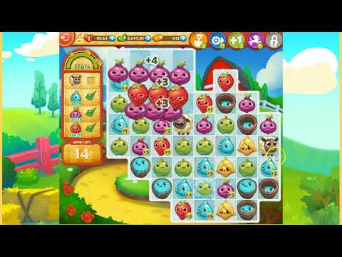 Farm Heroes Saga Level 1729 3 Stars NO Boosters no companion