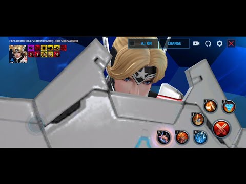 Captain America (Sharon Rogers) Light Sirius Armour suit skills preview | Marvel Future Fight