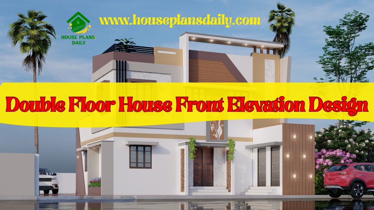Double Floor House Front Elevation Design | Modern 2 Storey Home Design