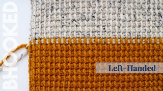 {Left-Handed} How To Crochet the Tunisian Simple Stitch