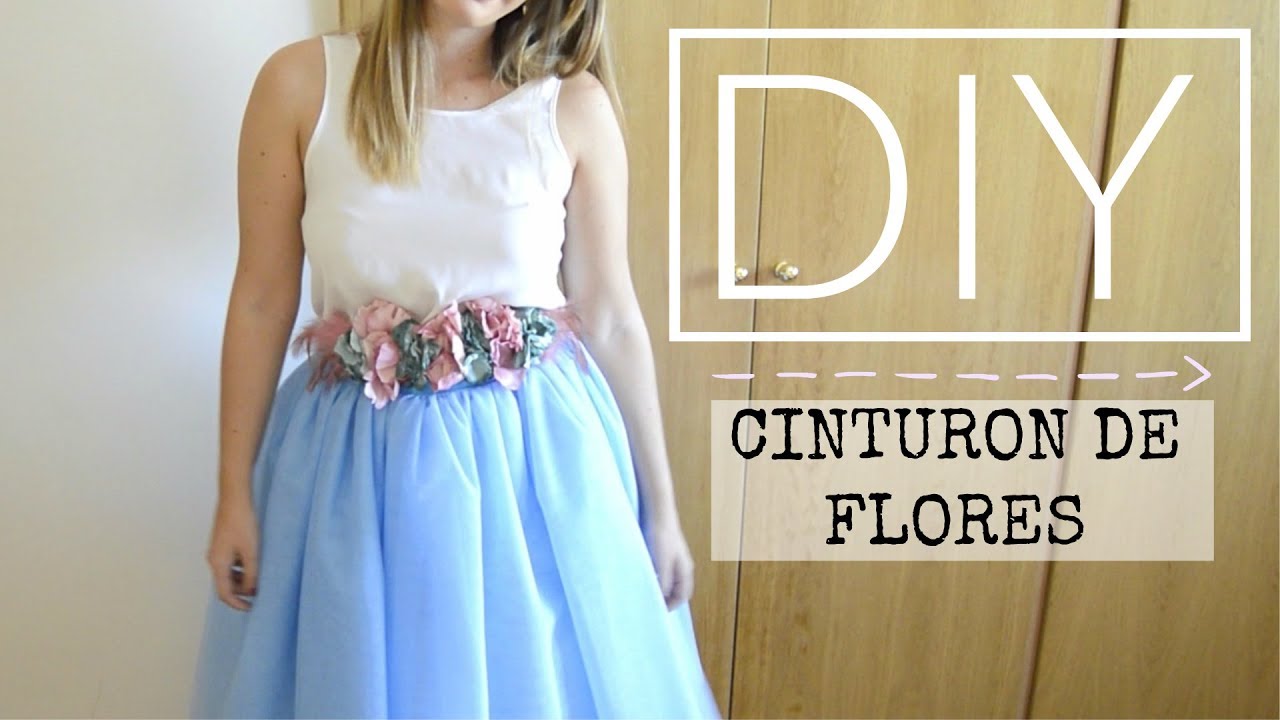 CINTURON DE FLORES LOW COST | DIY | Lorena Gil