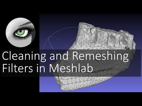 Cleaning and Remeshing Filters in Meshlab | Introduction to Digital Preparation Video 16