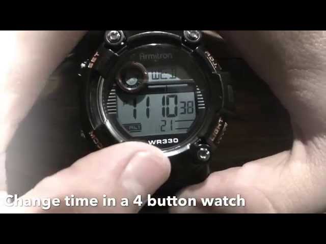 armitron wr330ft change time