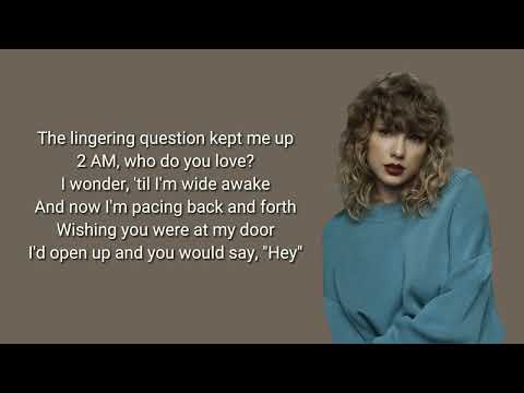 Taylor Swift - Enchanted (lyrics)