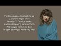 Taylor Swift - Enchanted (lyrics)