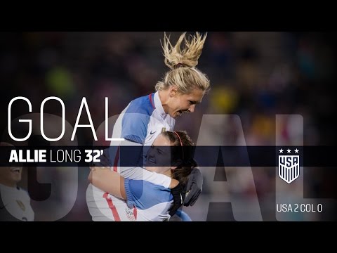 WNT vs. Colombia: Allie Long First Goal - April 6, 2016