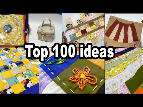 Top 100 Great Ways to Turn Fabric Scraps into Beautiful Items| Sewing Ideas 1-7