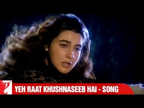 Yeh Raat Khushnaseeb Hai Song | Aaina | Jackie Shroff | Amrita Singh | Lata Mangeshkar