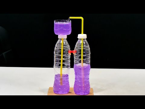 How to make automatic water fountain without electricity