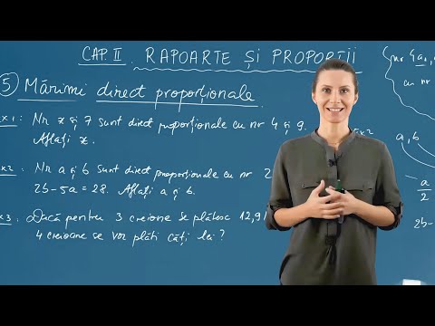 Mărimi direct proporționale - Matematică - Clasa a VI-a
