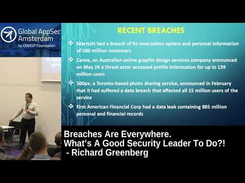 Breaches Are Everywhere. What’s A Good Security Leader To Do?! - Richard Greenberg