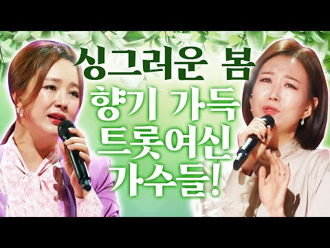 싱그러운 봄 향기 가득한 트롯여신들의 무대 #장윤정 #금잔디 #노래방애창곡 #주말에듣는트로트