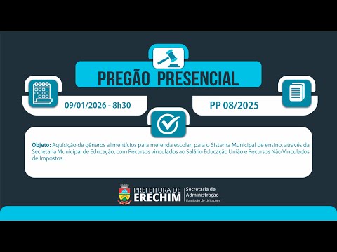 Pregão Presencial 08/2025