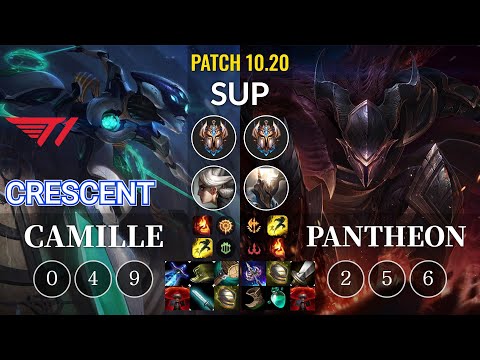 T1 Crescent Camille vs Pantheon Sup - KR Patch 10.20