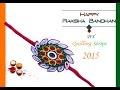 paper quilling:Make beautiful rakhi at home Simple Steps