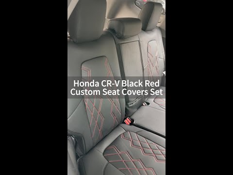 Easy Honda CRV Rear Seat Covers Installation- How do you install a set of seat covers? #follow #usa