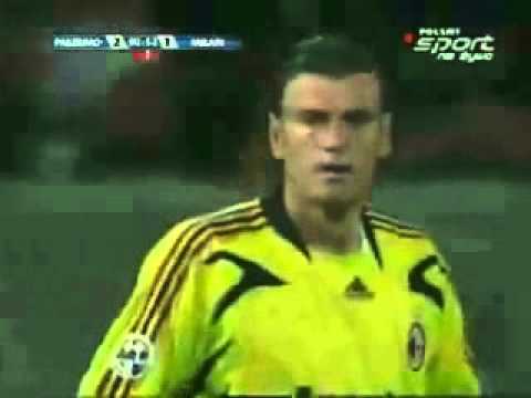 Gol punizione Miccoli in PALERMO-MILAN 2-1