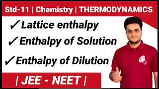 Lattice Enthalpy|Enthalpy of Solution and Dilution|#class11 #thermodynamics #ncert #cbse #chemistry