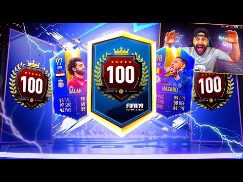 OMG MY BEST TOP 100 REWARDS EVER! 11 EPL TOTS PLAYER PACK! FIFA 19 Ultimate Team!