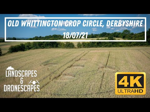 Old Whittington Crop Circle, Derbyshire Reported 18/07/21 [4K]