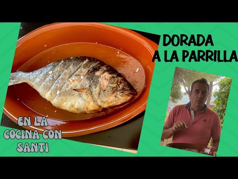 Dorada a la parrilla con patatas fritas.#ricoysano #pescadoalhorno