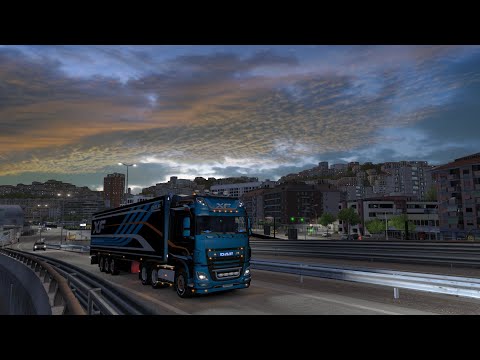 Euro Truck Simulator 2 v1.35 VOICE NAVIGATION/ GPS OFF (DAF XF Euro6) (4k60fps)