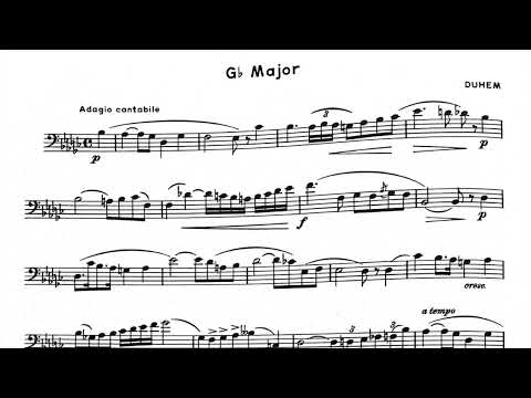 TMEA Euphonium All State Etude 2 (Gb Major), 2023-24