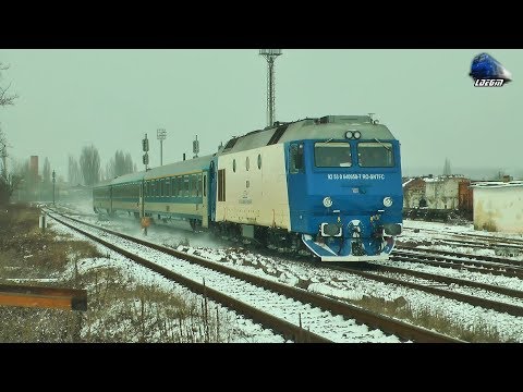 GM 64-0950-7 & IR367-2"Harghita" Budapest Keleti-Brasov in Zapada/Snow in Oradea Est Triaj
