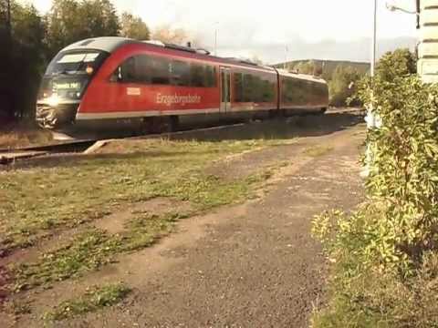 Odjezd vlaku Os 5298 (DB Desiro) - Černovice u Chomutova, 22. 9. 2012