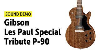 Video thumbnail for Gibson Les Paul Special Tribute P-90 - Sound Demo (no talking) by Guitar Bonedo