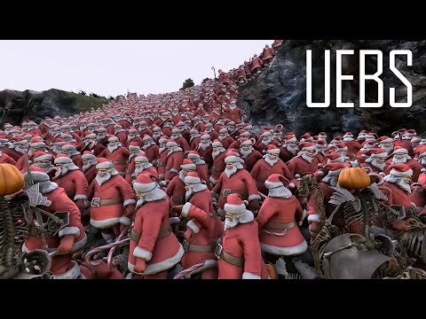 28.000 Santa vs 9.000 Hallowmans- Ultimate Epic Battle Simulator 2- UEBS 2