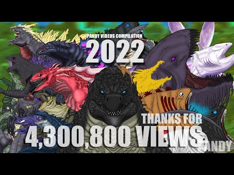 GODZILLA Cartoons PANDY | Complilation Video 2022 : All Monster Fusion Battle!