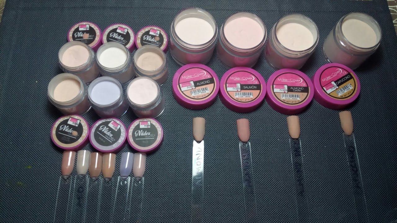 Maquillaje para uñas /covers / acrílicos para almendra/ Colección Nudes Fantasy Nails
