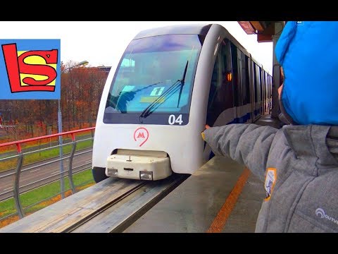 Городские поезда Монорельс Видео для детей